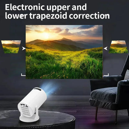 4K Mini Projector with Android 11, WiFi 6, Bluetooth 5.0 & Built-In Speaker