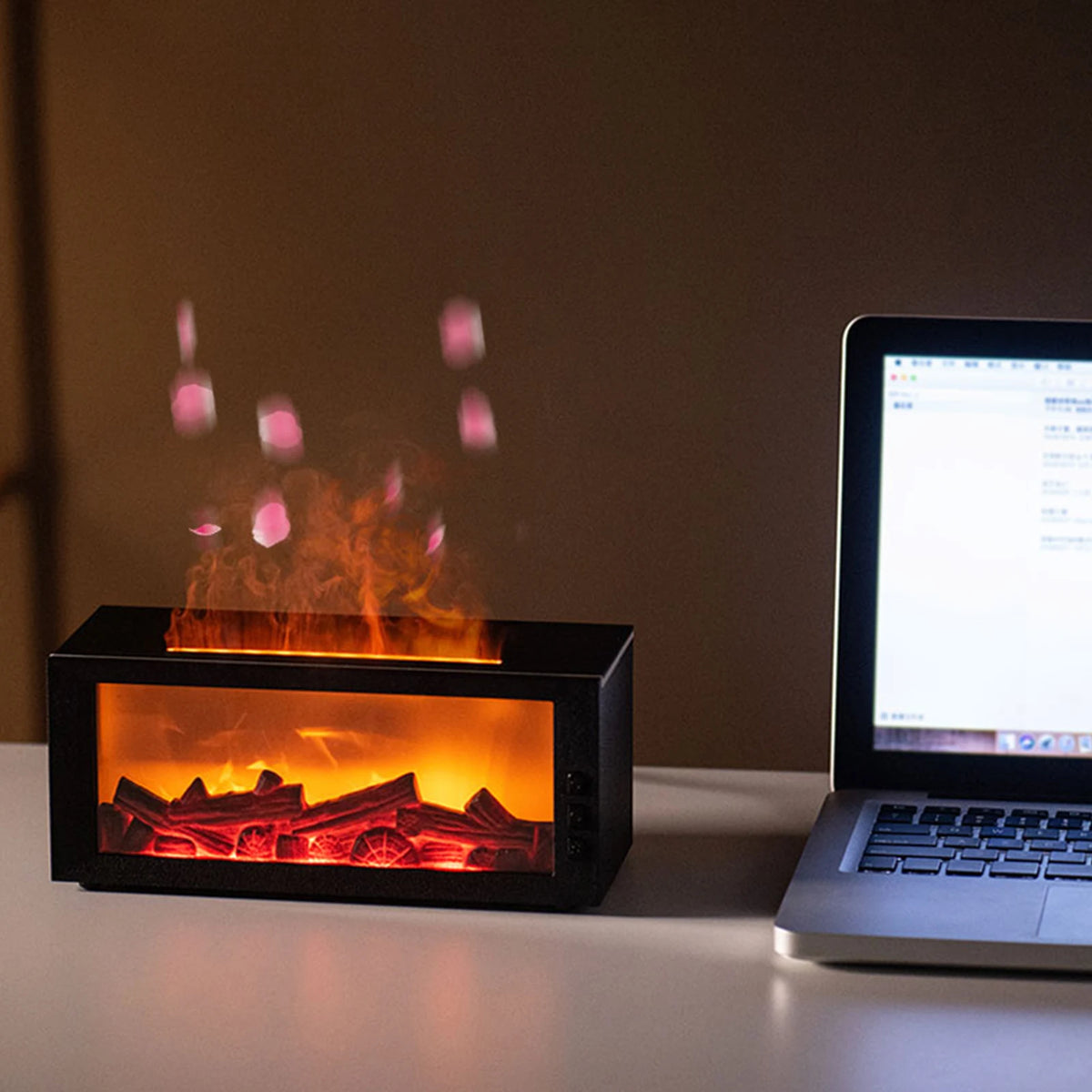 AromaFlame – Essential Oil Humidifier for Bedroom